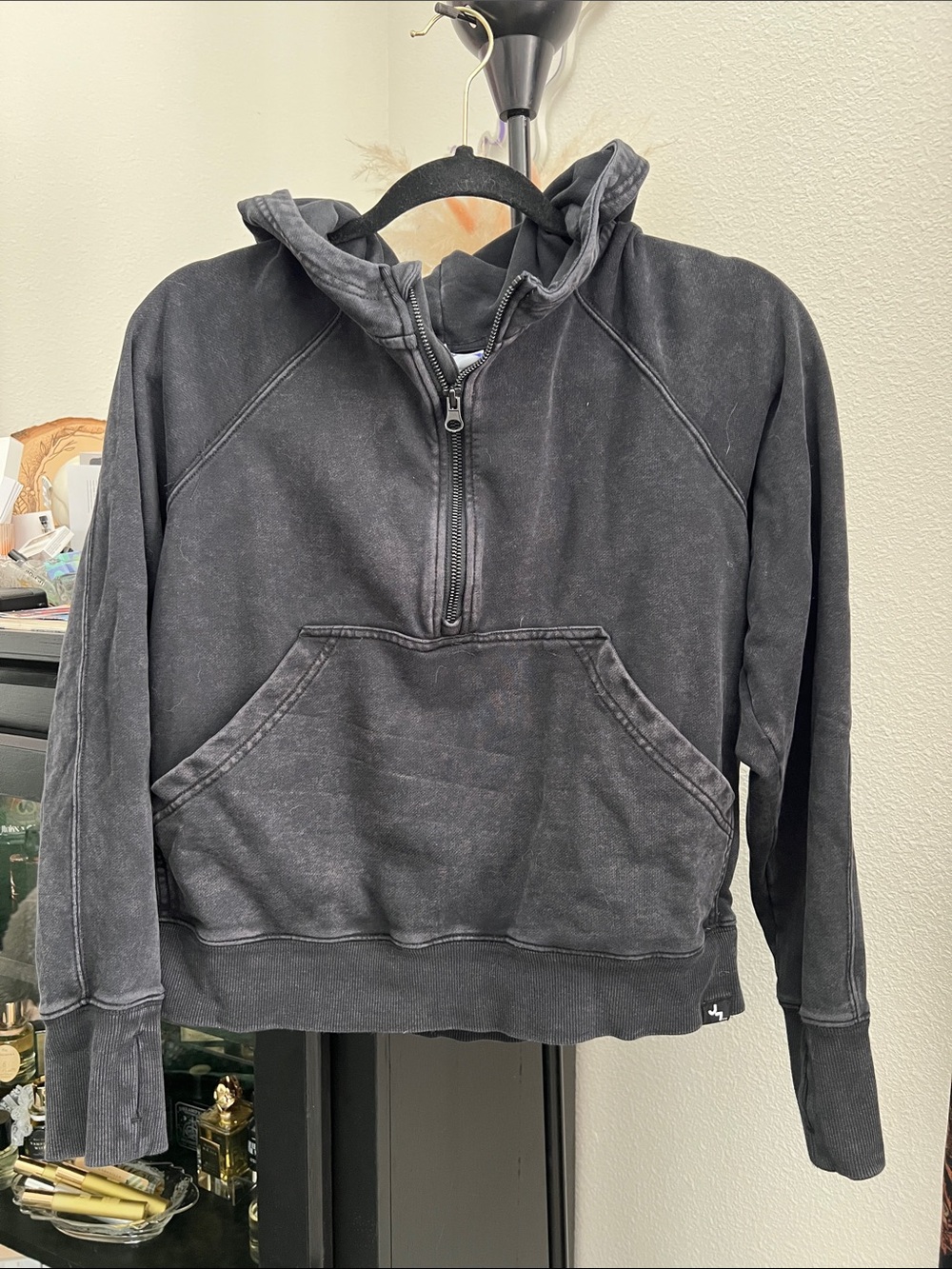 JOYLAB cropped 1/2 zip hoodie